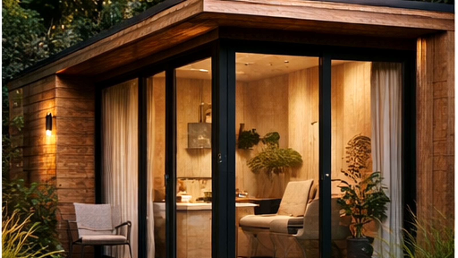 Workscape W2 pod in a backyard setting