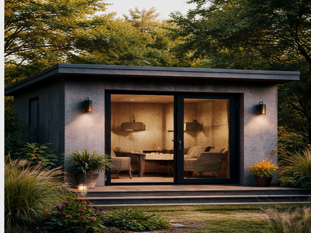 Workscape W3 pod exterior in a yard